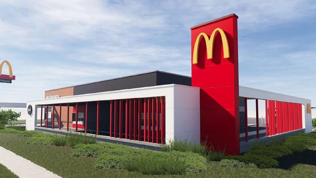 McDonald's Australia has submitted a development application for a new restaurant at Strathpine. Image: DM2 Architecture