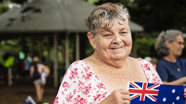 Toowoomba Citizen of the Year award recipient Sue Waters after the Toowoomba Australia Day celebrations at Picnic Point, Sunday, January 26, 2025. Picture: Kevin Farmer