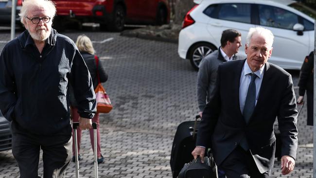 QC Robert Richter and Instructing solicitor Paul Galbally arrive at day two of the Sue Neil-Fraser appeal hearing. Picture: Zak Simmonds