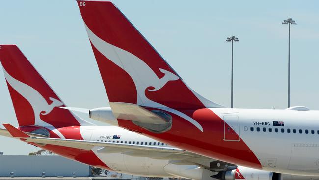 Leaked discussions between Qantas pilots reveal disparaging comments at the expense of female colleagues. Picture: NCA NewsWire