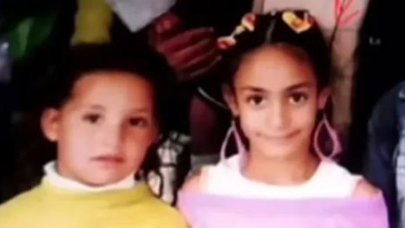 A photo has emerged of Imane Khelif (right) as a child.