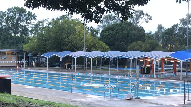 The old pools which closed in March last year.