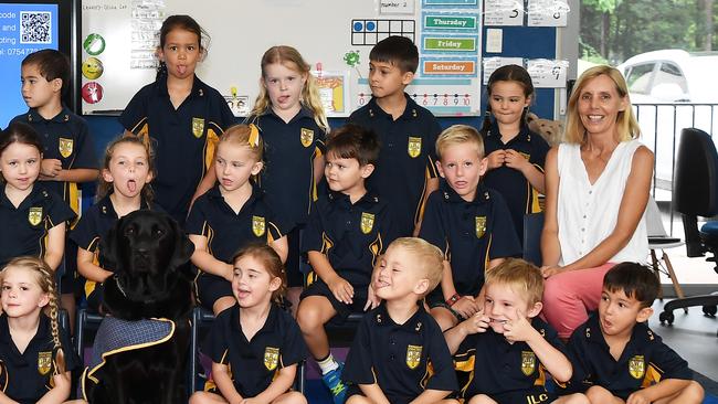 FUNNY FACES: Immanuel Lutheran College Prep C. Picture: Patrick Woods