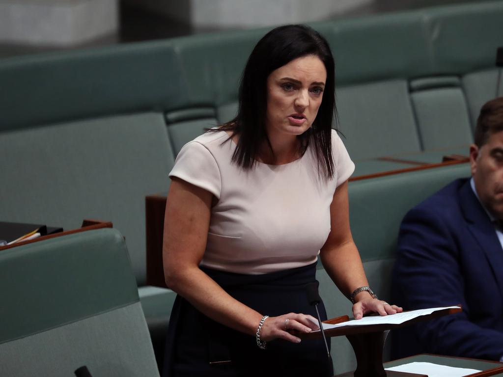 Emma Husar stood up after Question Time in the House of Representatives and defended her reputation after she was defamed by a media outlet. Picture: Gary Ramage