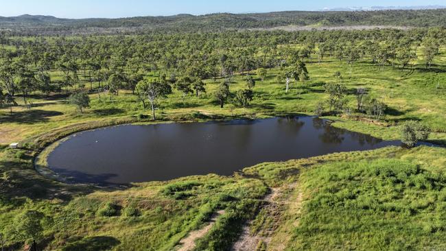 One of the dams at Kallanda Station which is on the market.