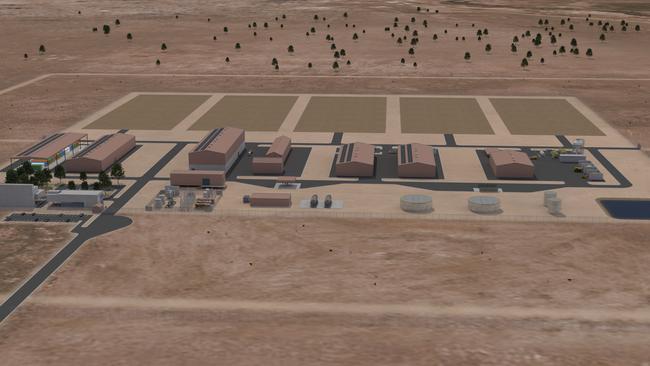 An indicative concept of the National Radioactive Waste Management Facility . Pictures: Supplied