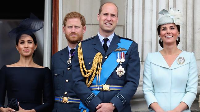 The two couples at an event to mark the centenary of the RAF in July 10. Picture: Chris Jackson/Getty Images