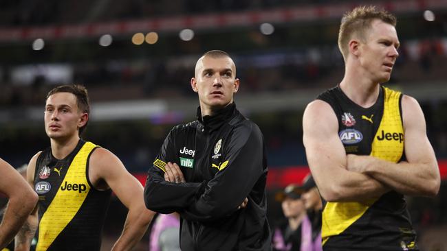 Dustin Martin has gone to New Zealand to see his father as he sits out this weekend. Picture: AFL Photos