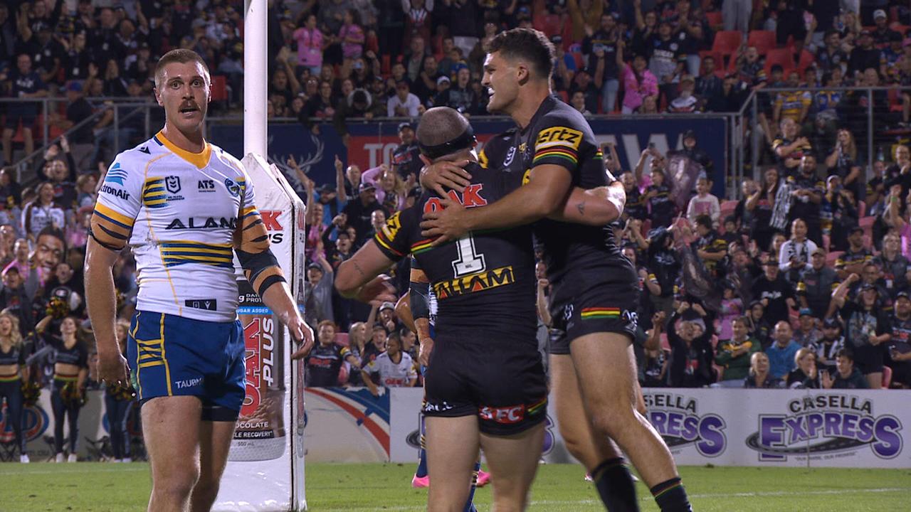 Penrith Panthers vs Parramatta Eels, wyniki, statystyki, aktualizacje, powrót Mitcha Kenny'ego, Mitcha Mosesa, Nathana Cleary'ego, derby Western Sydney, wyniki na żywo