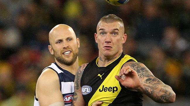 Gary Ablett and Dustin Martin will face off in a preliminary final.