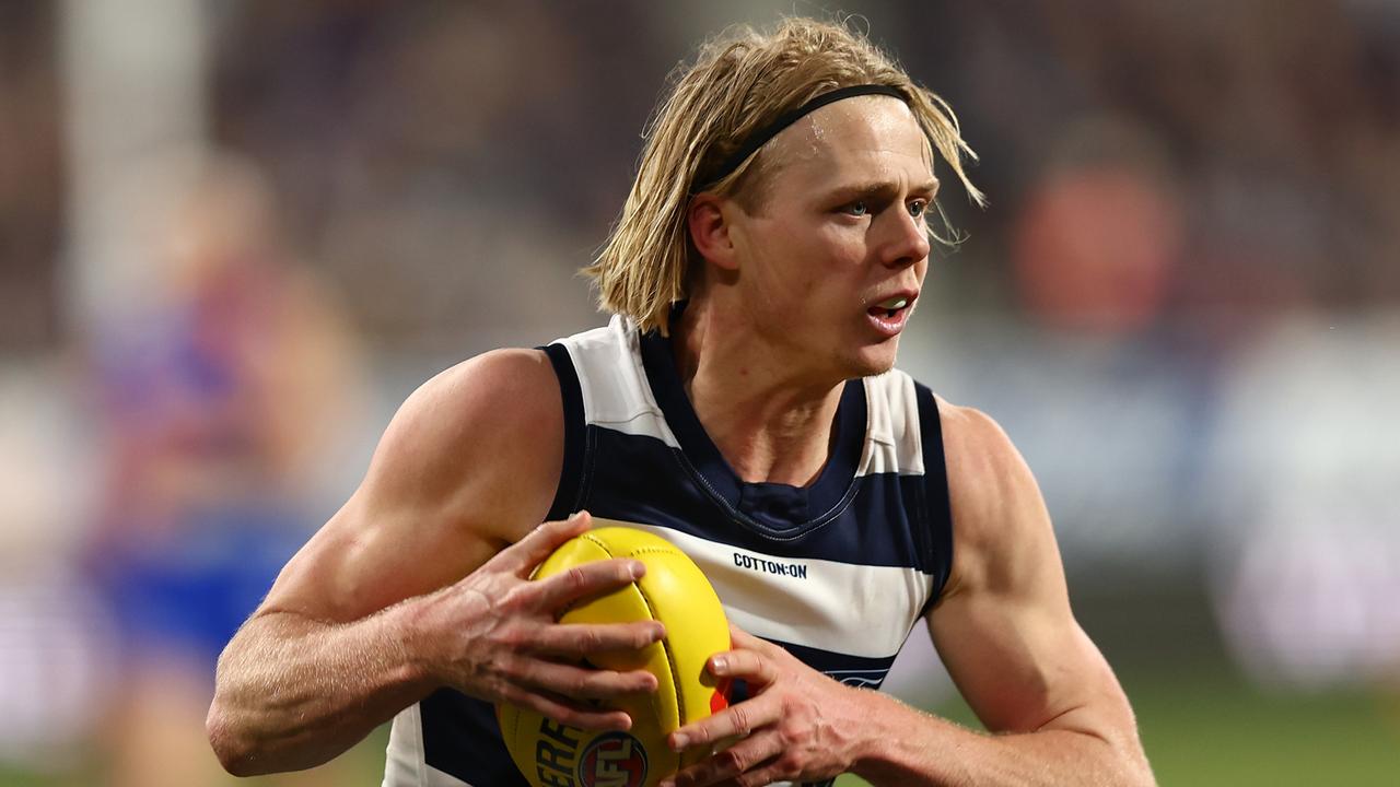 Zach Guthrie has become a staple of the Cats’ defence. Picture: Graham Denholm/Getty Images