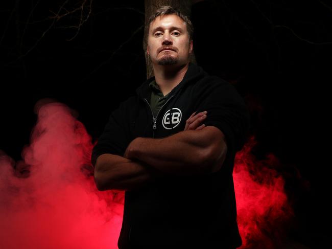 Commando Chad Elliott was diagnosed with PTSD after being shot in Afghanistan. Picture: Gary Ramage