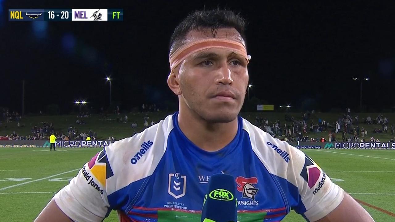 Daniel Saifiti speaks post-game to Fox League.