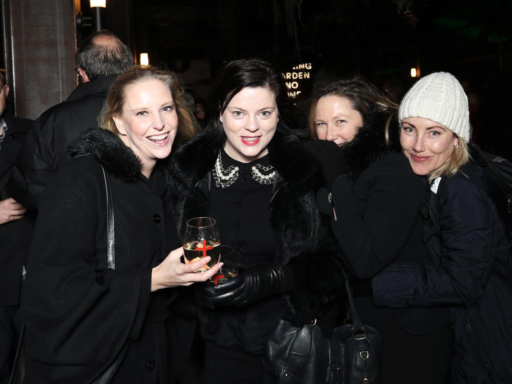 From left, Emma Hope, of New Town, Michaela Lamprey, of West Hobart, Christie Sweeting, of Mount Nelson, and Nikki Targett, of Battery Point. Picture: LUKE BOWDEN