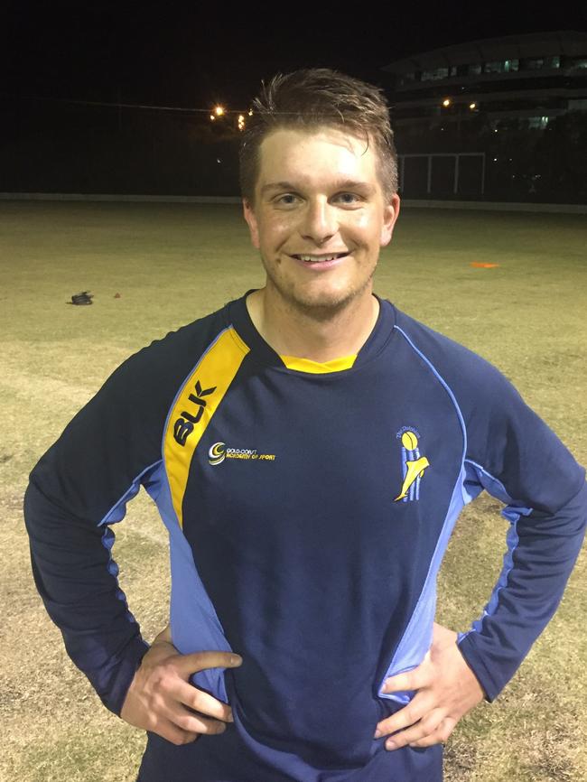 Gold Coast Dolphins cricket player Mitch Daly.