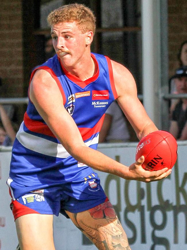 Jack Scanlon in action for Gisborne. Picture: Aaron Cook