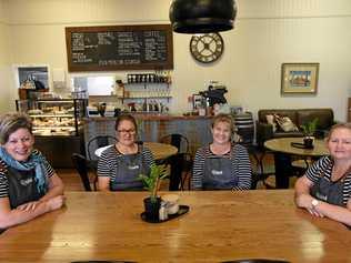 GREAT TEAM: The Nourished on Capper crew (from left) owner Julie Zahl, Marama Waterhouse, Mandy Ballin and Jacqui Kirk. Picture: Alex Treacy