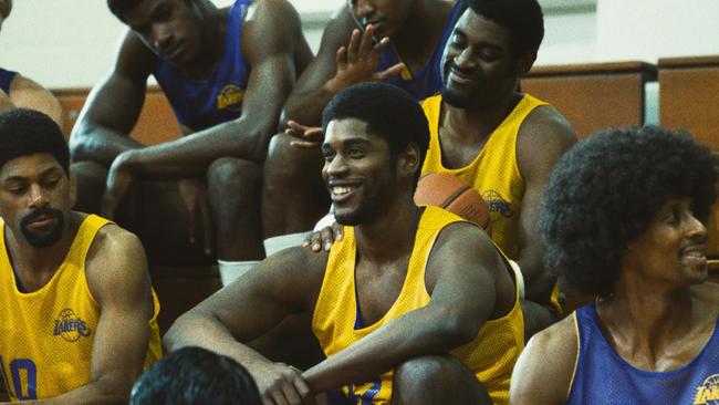 Quincy Isaiah reprises his role as Magic Johnson in the second season of Winning Time: Rise of the Lakers. Picture: Binge