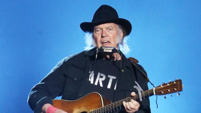 Harvesting his rewards … streaming numbers for Neil Young’s songs have soared since his Spotify protest. Picture: Michael Tran / FilmMagic