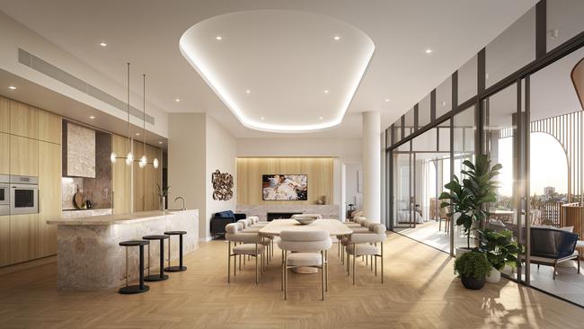 Two properties remain for sale in the penthouse collection, along with two three-bedroom homes throughout the rest of the development.