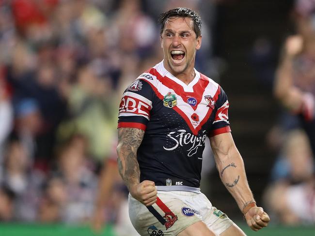 Mitchell Pearce’s form for the Roosters this season has been much improved. Picture: Getty Images