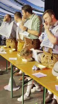 Bavarian Strongman competition at Brisbane's Oktoberfest