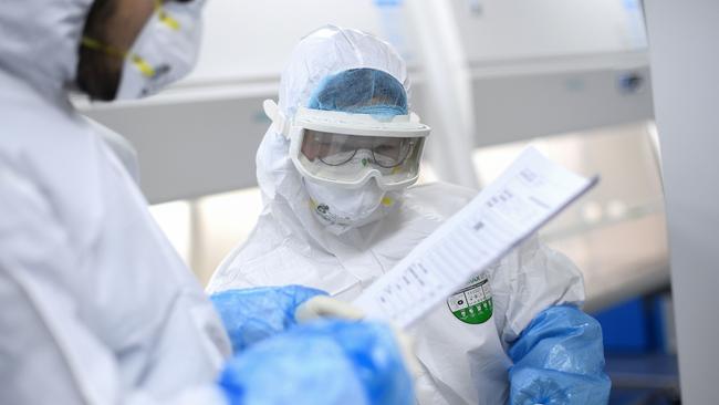 The World Health Organisation has set up specialised referral laboratories with expertise in the molecular ­detection of coronaviruses. Picture: AFP