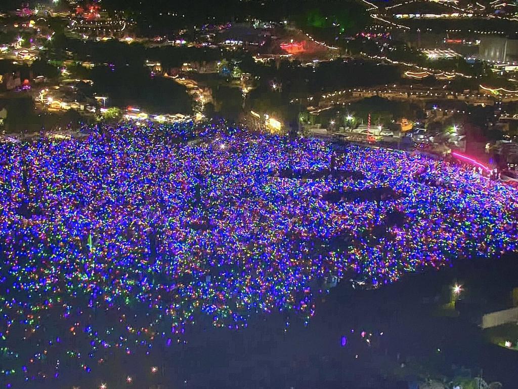 Incredible scenes from Coldplay's history-making Glastonbury performance.