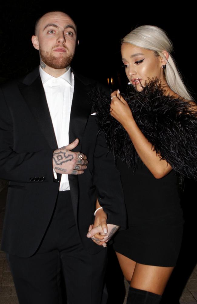 Grande’s ex Mac Miller died of a suspected overdose. Picture: GC Images