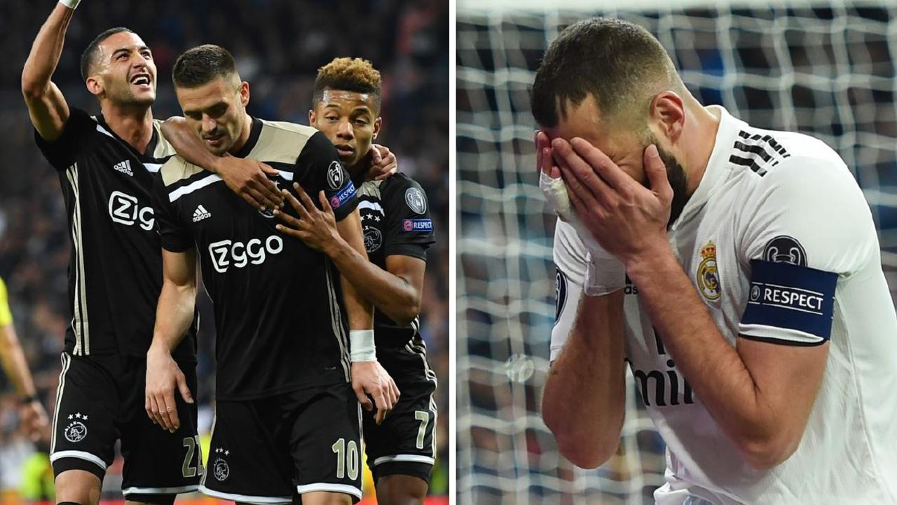 Champions League Live Scores Real Madrid Vs Ajax Video Goals Highlights Free Kick Schone