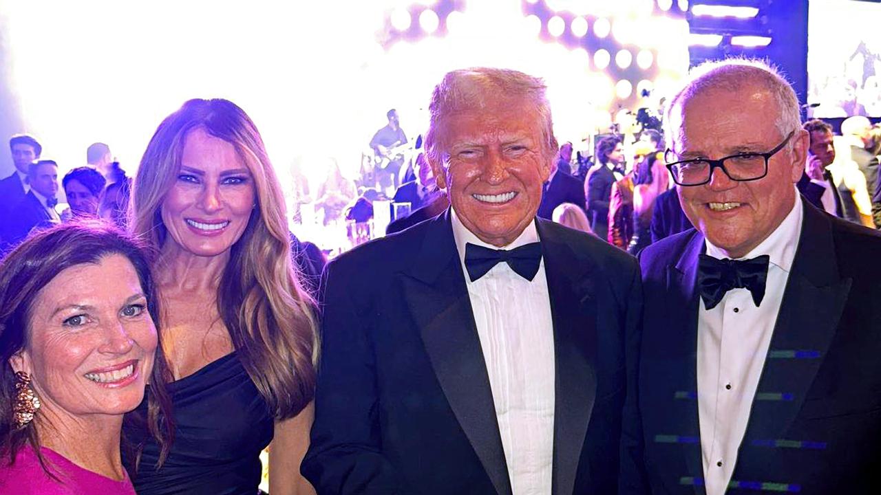 Scott Morrison and wife Jenny were at the Trump’s New Year's Eve party at Mar-a-Lago. Picture: Scott Morrison