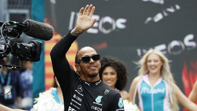 Will F1 star Lewis Hamilton wave goodbye to Mercedes at the end of the year? Picture: Getty