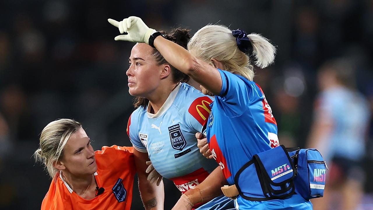 There was great concern for Isabelle Kelly. Picture: Mark Kolbe/Getty Images
