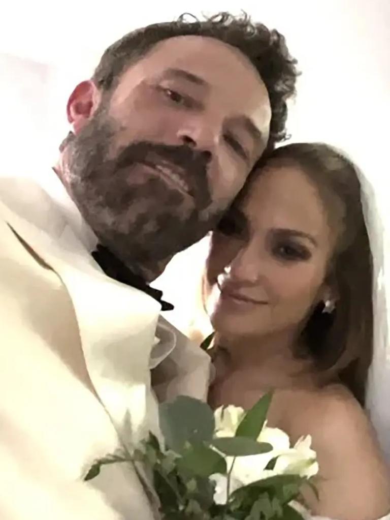 Jennifer Lopez Ben Affleck wedding snap. Picture: jlo/Instagram