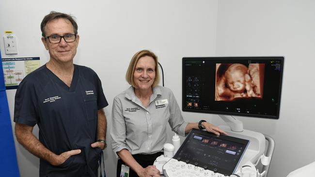 North Queensland Maternal Fetal Medicine Unit director Dr David Watson and sonographer Dr Sonja Brennan attended the first-ever maternal fetal medicine conference. Picture: Supplied.