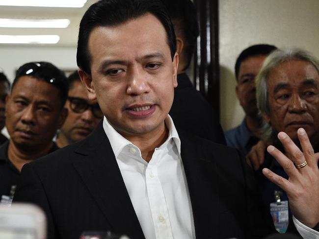 Philippine Senator Antonio Trillanes. Picture: AFP