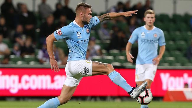 Melbourne City centre back Bart Schenkeveld was out of contract in the A-League off-season. Picture: Paul Kane/Getty Images