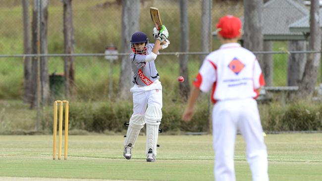 Dasham Grewal with the bat.