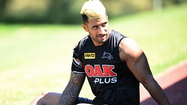 Kikau has recently become a father for the first time. Picture: Jeremy Piper