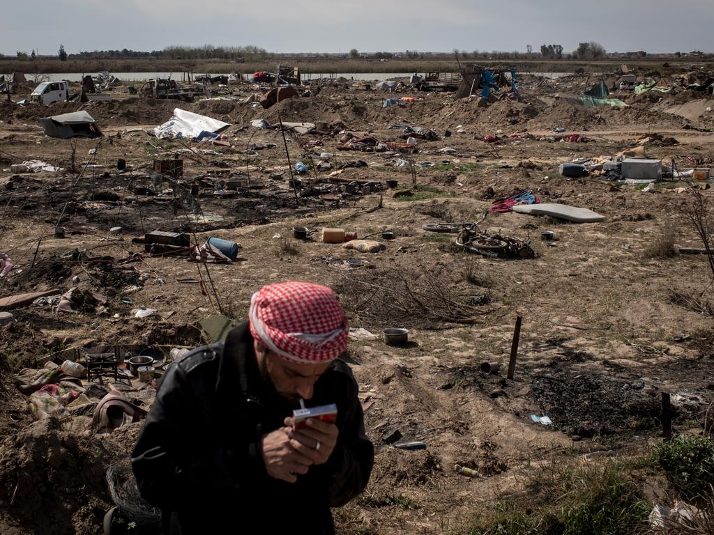 The destroyed ISIS encampment in Baghouz, Syria. Kurdish-led and US-backed Syrian forces declared victory on Saturday but experts warn of a global threat. Picture: Getty Images