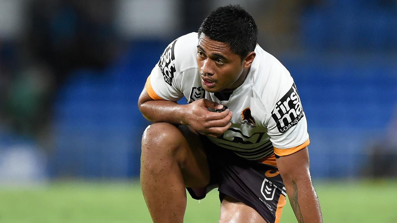 Anthony Milford’s Broncos future is on its knees after four rounds into the season. Picture: Matt Roberts/Getty