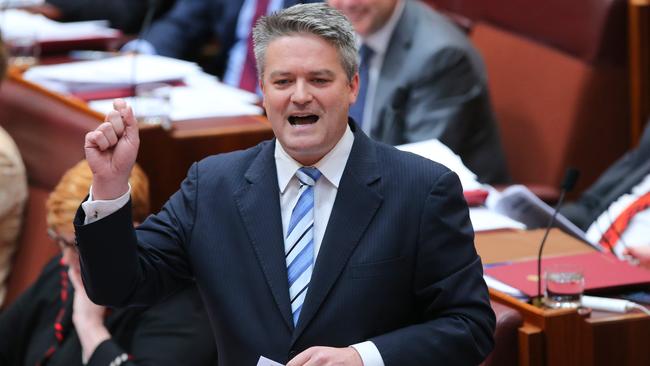Finance Minister Mathias Cormann says the budget is “no game”.