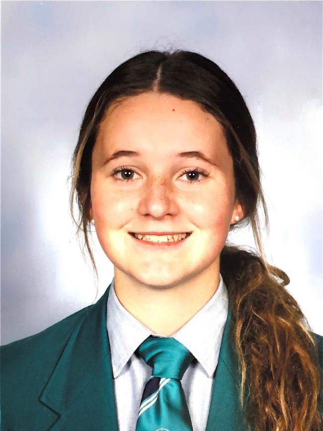 Ebony Hughes, 16, Investigator College. Picture: Supplied