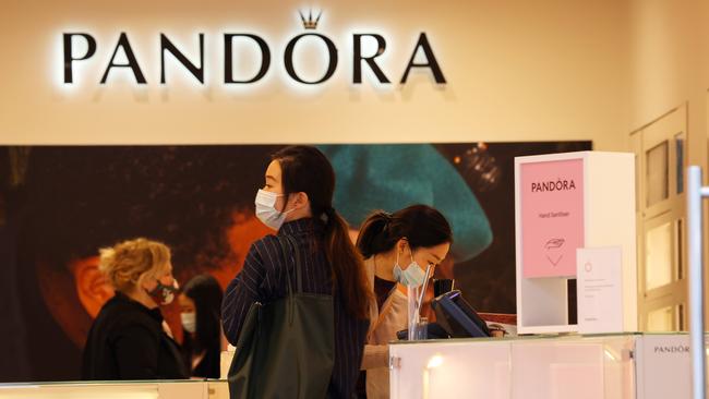 Jewellery maker Pandora has acquired 32 US stores over the past few months. Picture: NCA NewsWire / Ian Currie