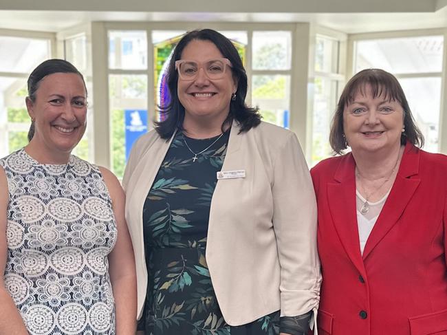 Belinda Doman, Principal Virginia Warner, Pam Sturgess.