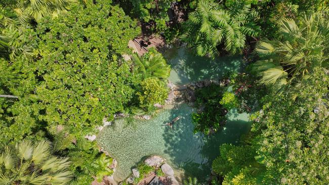 The pool at Silky Oaks Lodge.