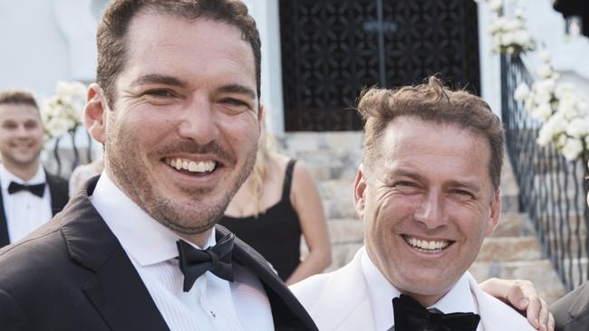 The brothers at Karl’s wedding to Jasmine Yarbrough in Mexico earlier this month.