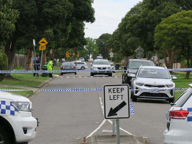 Police were called to an "alleged firearms incident" at Bamfield St, Heidelberg Heights, in the early hours of Monday, November 8. Picture: Craig Dunlop