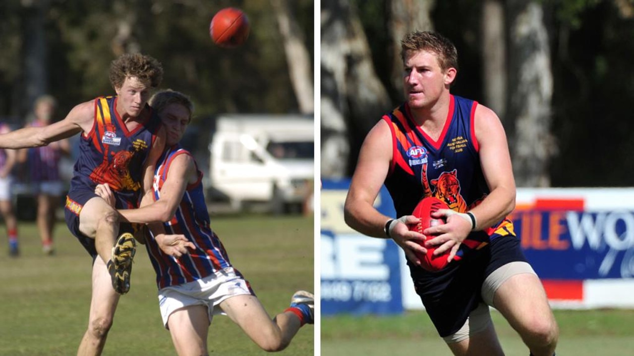 Noosa‘s Matthew Hicks and Danny Brewster in action. Photo: Geoff Potter