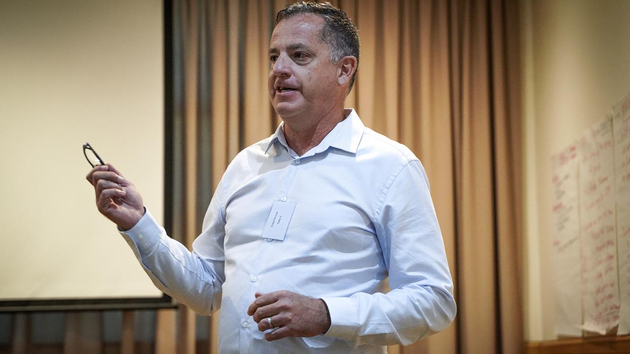 Woollam Constructions managing director Craig Percival at a think tank to revive Mackay's city centre. Picture: Heidi Petith